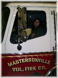 Ester in firetruck