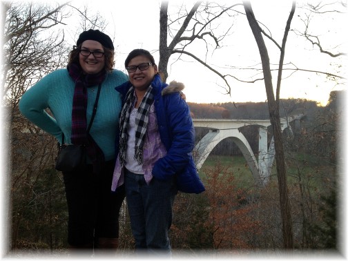 Ester with her cousin Cortny near Nashville TN 11/28/14