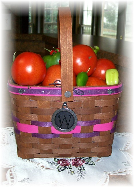 Basket made by the Weber family at Longaberger Homestead