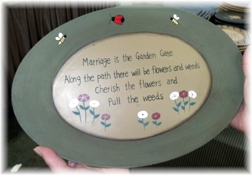 Marriage plate