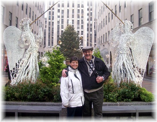 Stephen & Brooksyne in front of Rockefeller Center 12/12/11
