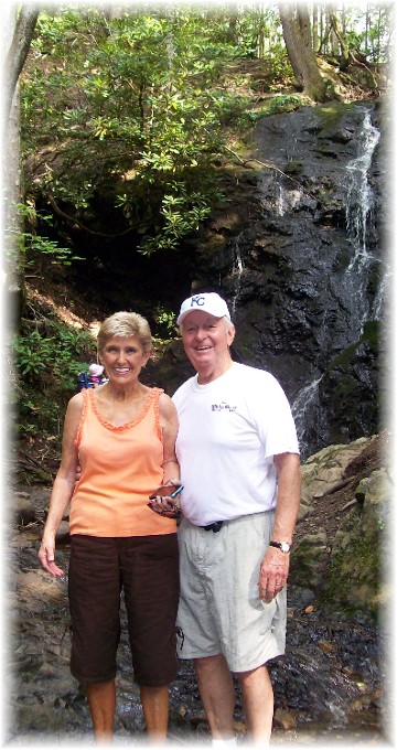 Dub and Joy Steincross at Cataract Falls 8/5/11
