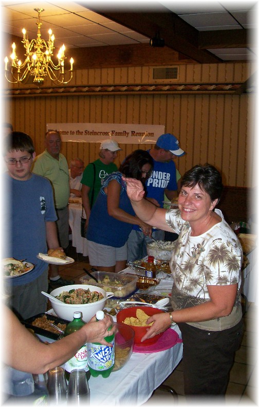 Steincross family reunion buffet meal 8/6/11