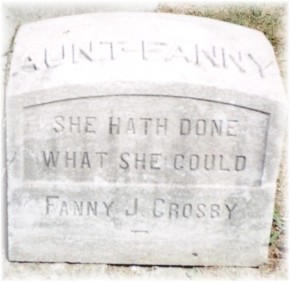 Fanny Crosby tombstone