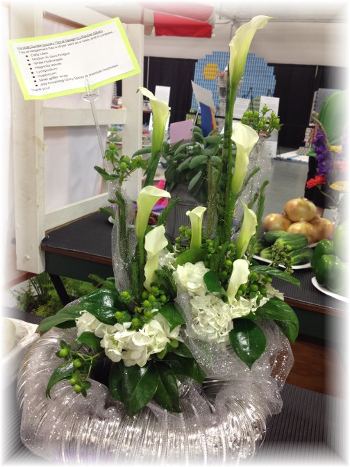 Creative flower arrangement