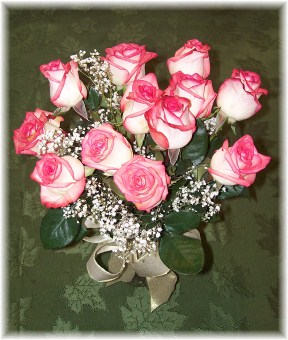 Ester's 23rd birthday rose arrangement