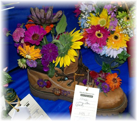 Flower arrangement at Elizabethtown Fair
