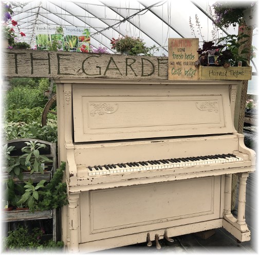 Greenhouse piano, Lancaster County, PA 6/1/18