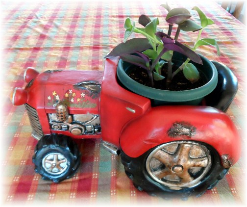 Tractor flower planter