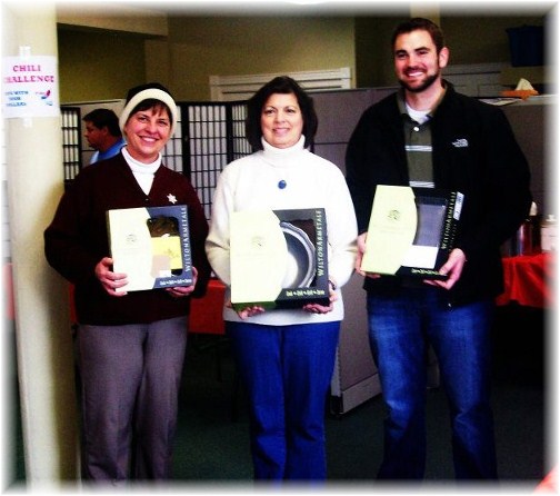 Winners of Mount Joy PA chili cookoff 2/25/12