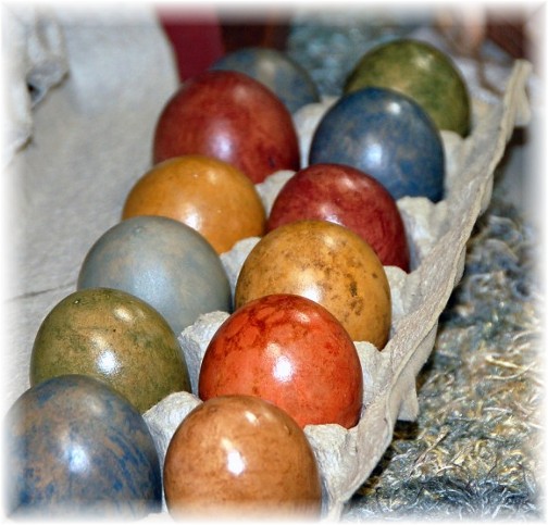 Colored eggs (photo by Doris High)