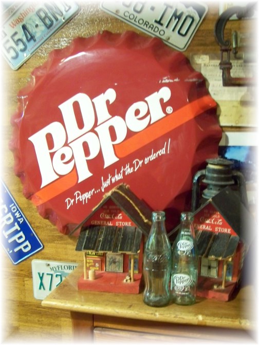 Giant Dr Pepper bottle cap