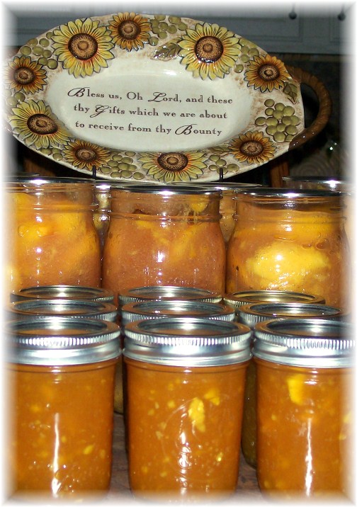 Canned peaches 2012