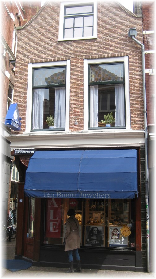 Front of Corrie ten Boom's home in Haarlem, Netherlands (photo by Dresselhaus)