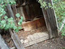 Two seater outhouse