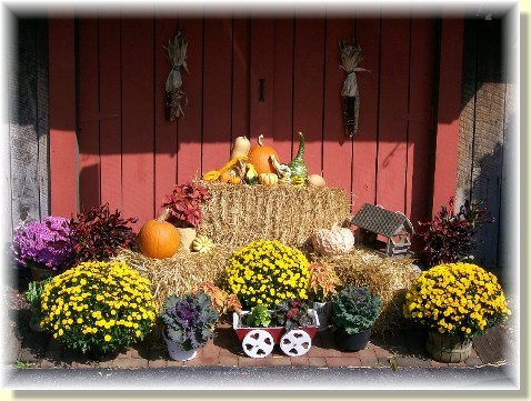 Autumn decorations at the Weber house 2010