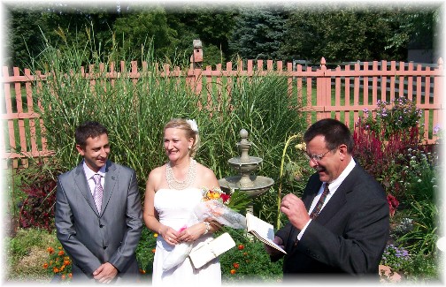 Backyard wedding 9/11/11