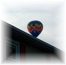 Balloon over our home