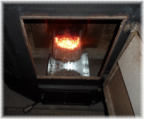 Coal stove interior
