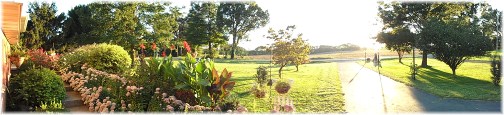 Panoramic view in front of our home