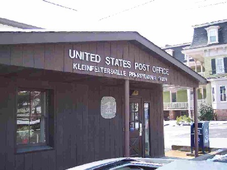 kleinfeltersville  PA post office  Longest single name  in US postal system  jpg
