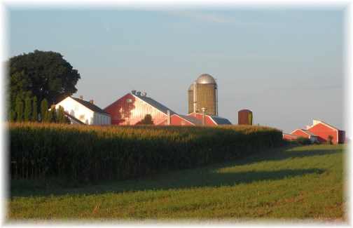 Amish farm on Strasburg Pike, Lancaster County PA 9/5/13