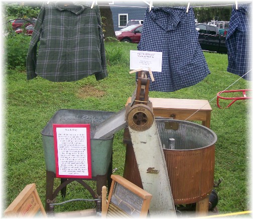 Old time laundry display at the Northwest Lancaster County Antique Tractor Expo 8/13/11