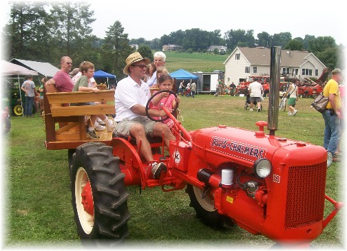 Tractor and wagon ride at the Northwest Lancaster County Antique Tractor Expo 8/13/11