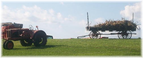 Old tractor and wagon at the Northwest Lancaster County Antique Tractor Expo 8/13/11