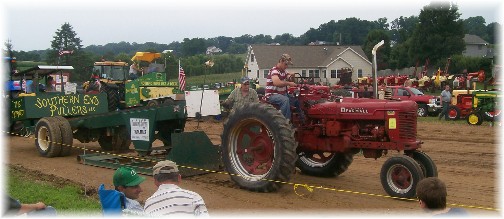 Tractor pulling at the Northwest Lancaster County Antique Tractor Expo 8/13/11