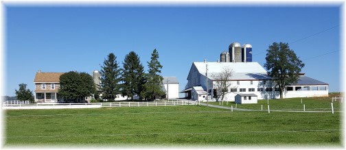 Mennonite farm on Cabin Road near Farmersville, PA 10/19/17 (Click to enlarge)