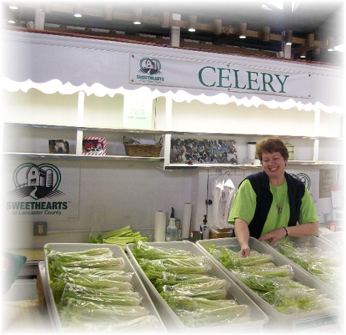 Sweetheart celery in Central Market, Lancaster PA