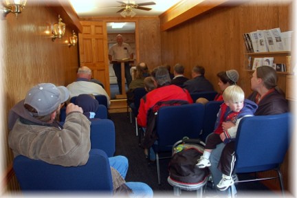 Trucker chapel church service