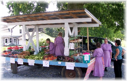 Colebrook Road Produce Stand in Lancaster County, PA