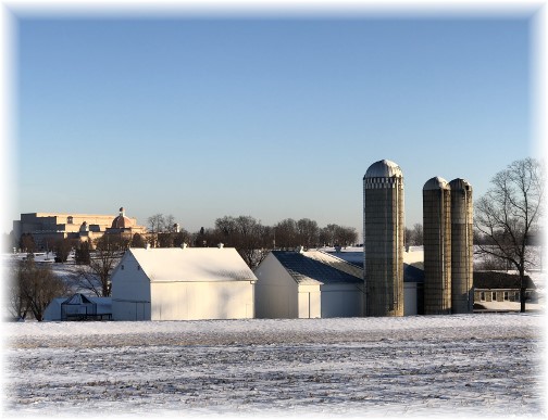 Edisonville Road farm, Lancaster County, PA 1/18/18 (Click to enlarge)