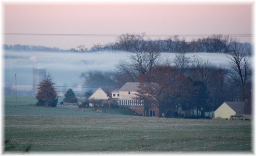 Foggy morning in Lancaster 11/21/12