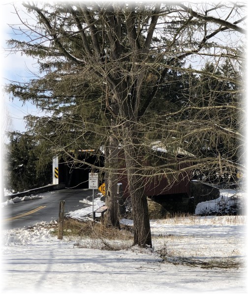 Forry's Mill Covered Bridge 2/18/18 (Click to enlarge)