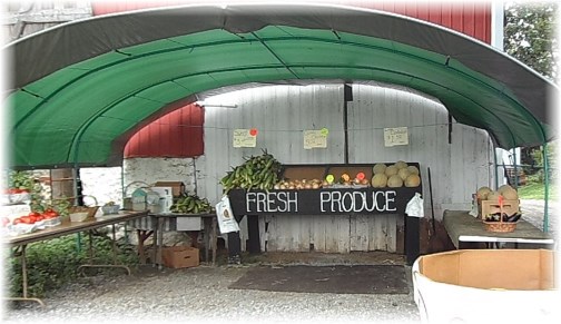 Lancaster County produce stand