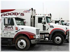 Good's Disposal trucks
