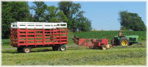 Lancaster County PA hay harvest 6/21/13