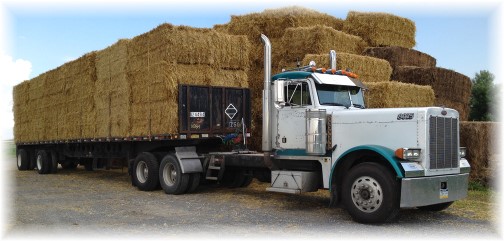 Hay truck in Lancaster County 6/27/14