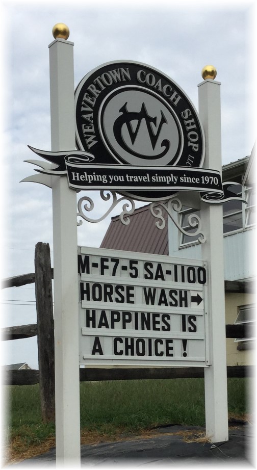 Horse wash sign 9/9/15