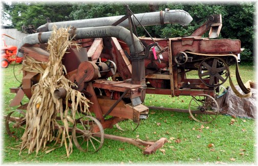 Old threshing machine at Lampeter Fair 2012