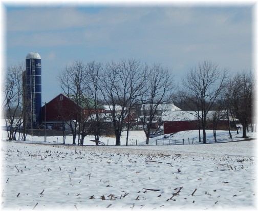 Lancaster County farm in snow 2/18/18 (Click to enlarge)