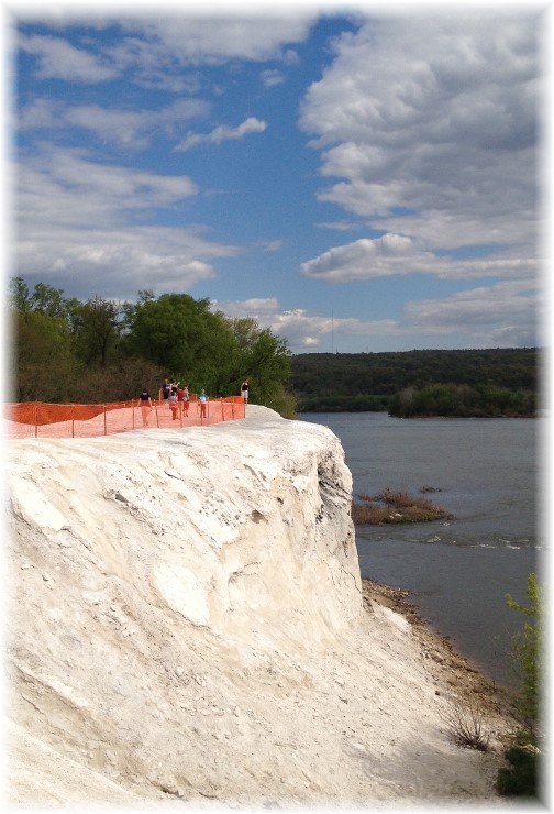 Limestone cliffs along Susquehanna River trail 5/3/15