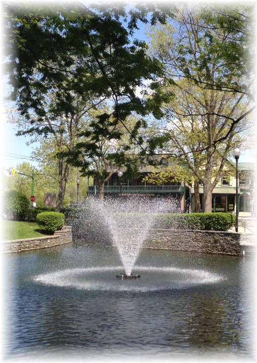 Fountain in Lititz PA 5/3/15