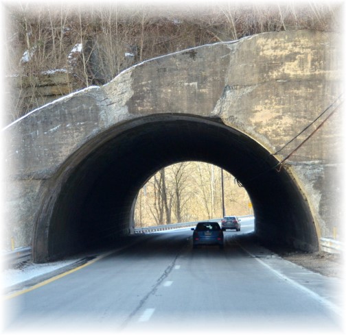 Tunnel or bridge on Rt 272 south of Lancaster, PA (photo by Doris High)