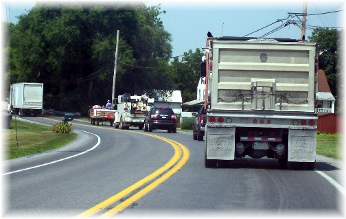 Martindale Road wagon traffic 7/7/11