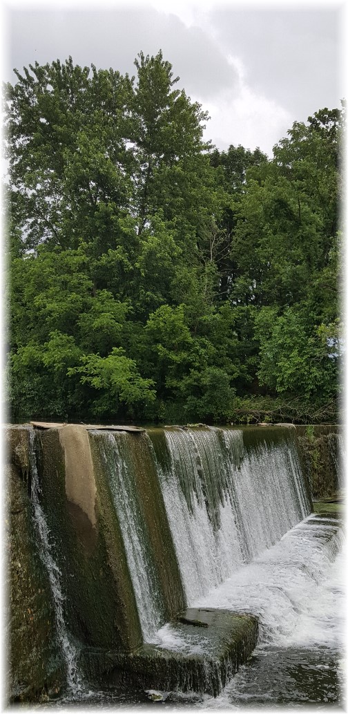 Mill Creek dam at Mascot Roller Mill 6/17/17