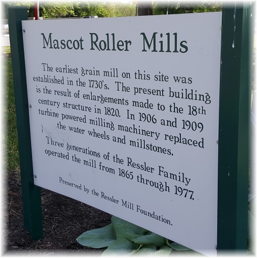 Mascot Roller Mill sign 5/18/17